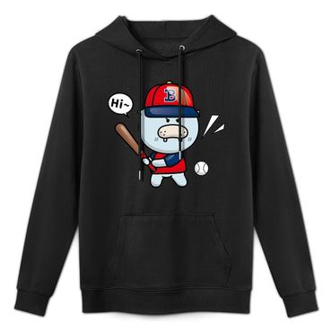 Oversized Neutral Front Graphic Hoodies