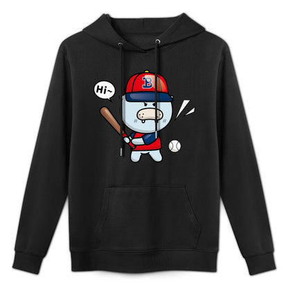 Oversized Neutral Front Graphic Hoodies