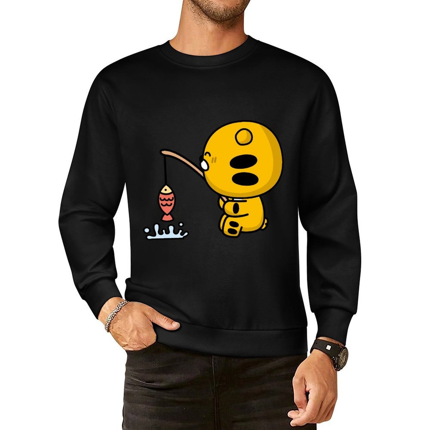 Front Patterned Long Sleeve TopMidweight On-Demand