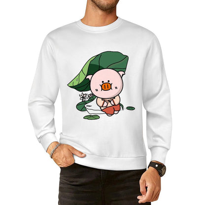 Front Patterned Long Sleeve TopSoftLine Plain