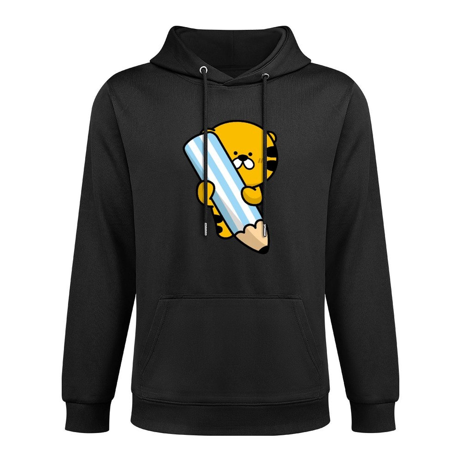 Recycled Solid Front Graphic Hoodies