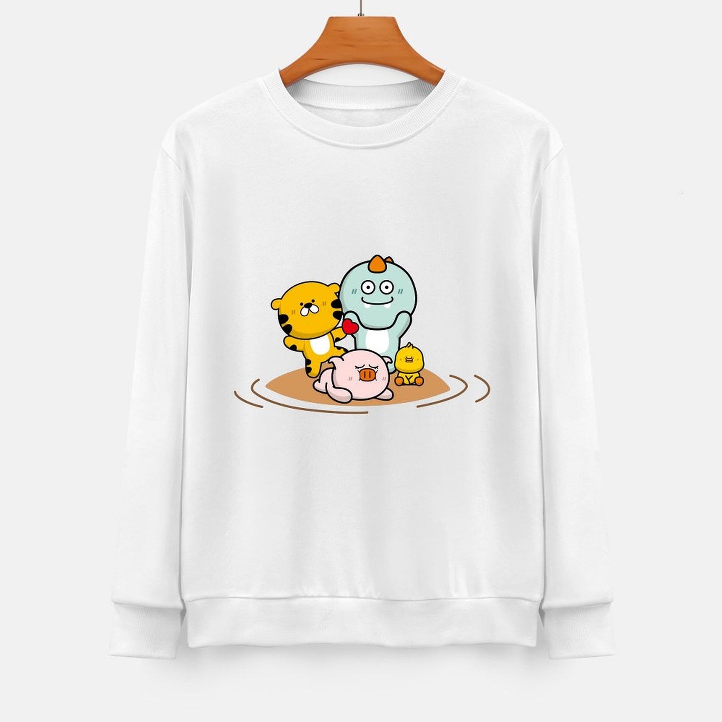 Front Patterned Long Sleeve TopRefined Timeless