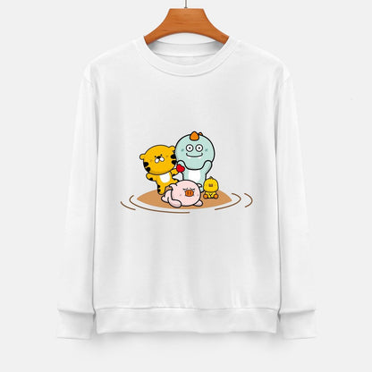 Front Patterned Long Sleeve TopRefined Timeless