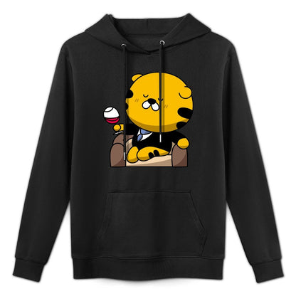 Soft Crisp Print Front Graphic Hoodies