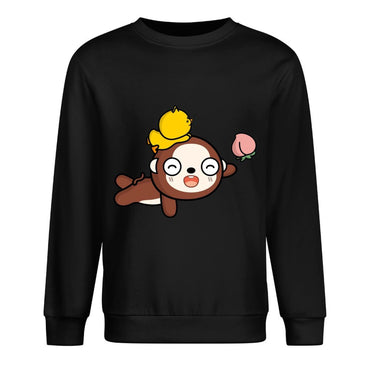 Front Patterned Long Sleeve TopShrink-Resistant EssentialFit