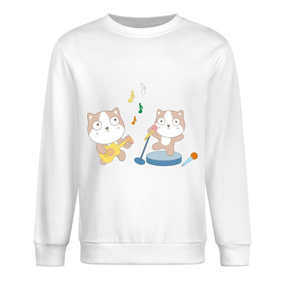 Front Patterned Long Sleeve TopBasic Breathable