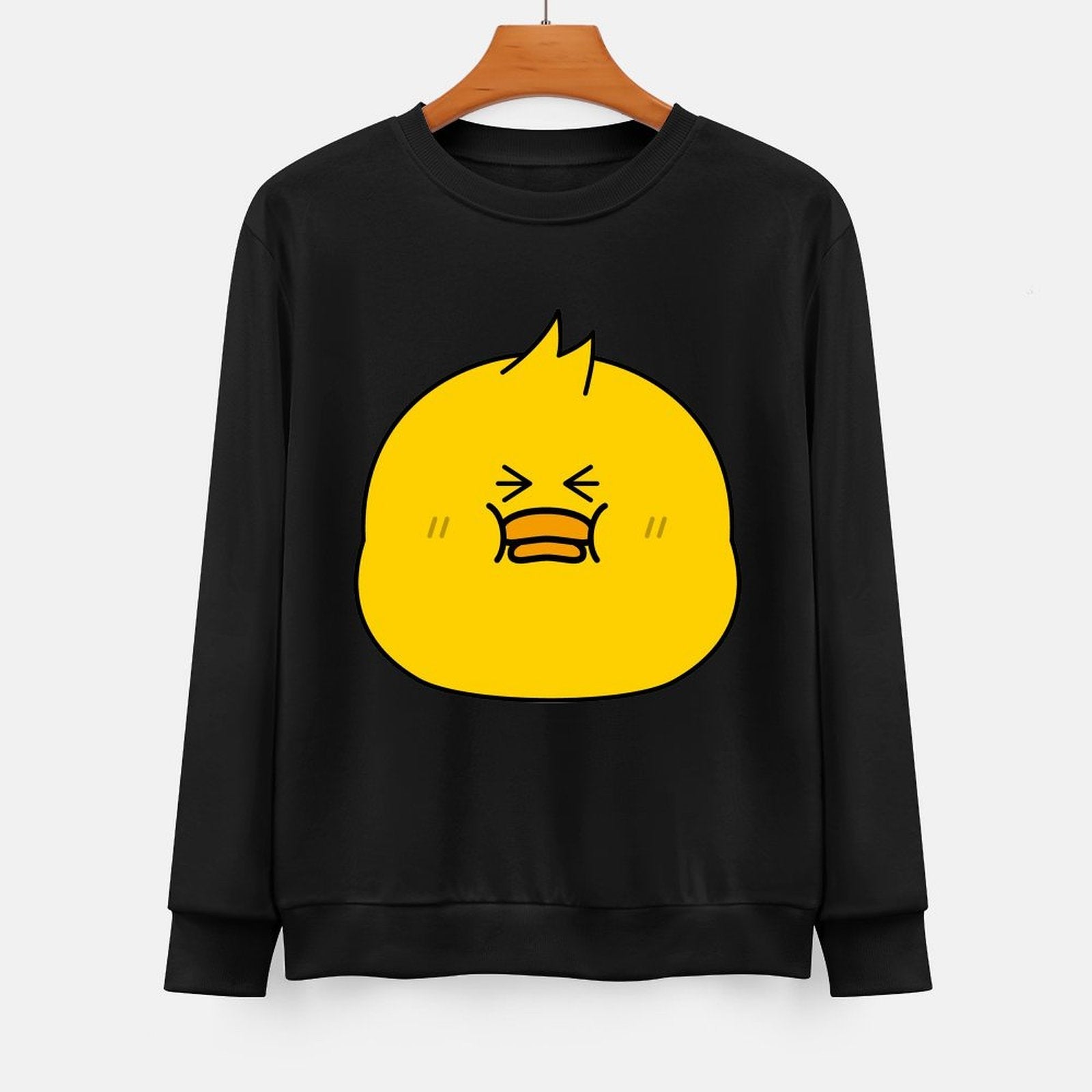  Front Patterned Long Sleeve TopRetro Urban