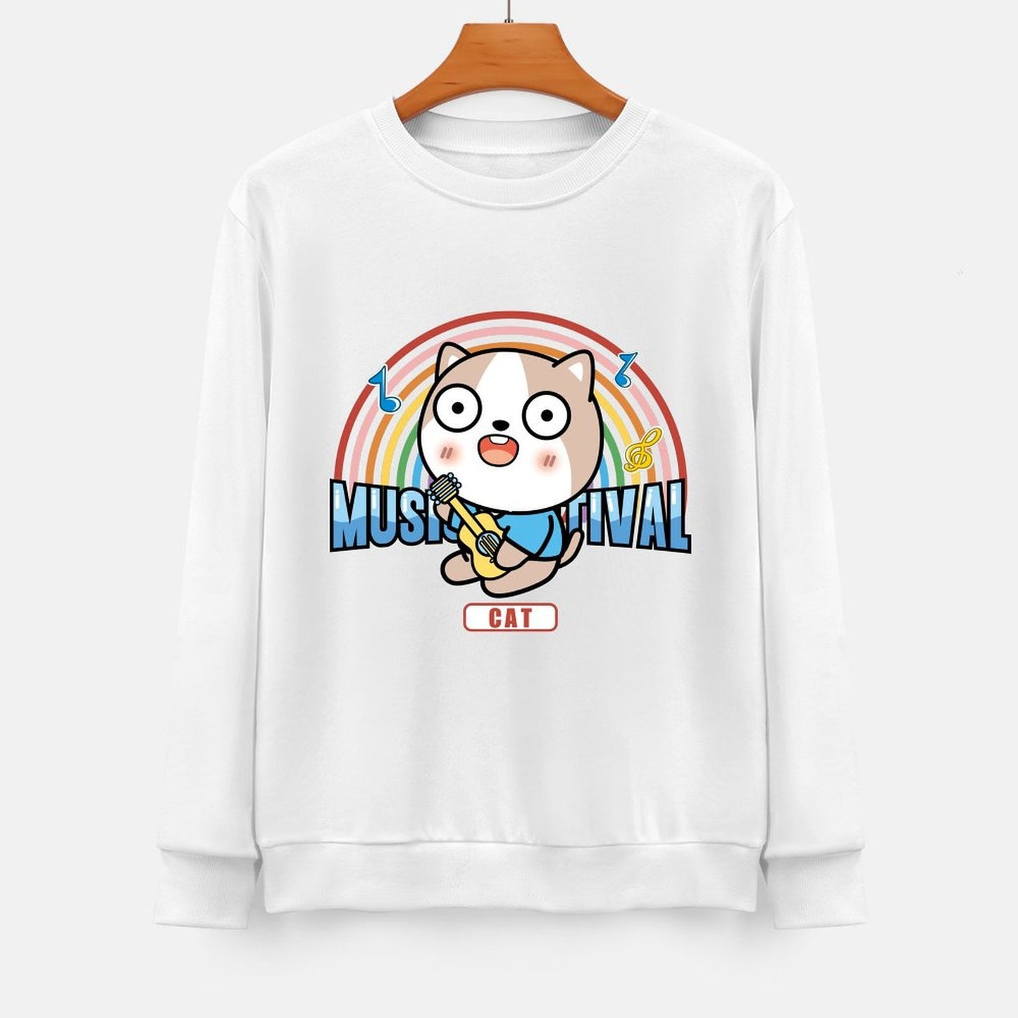 Front Patterned Long Sleeve TopBold Sleek