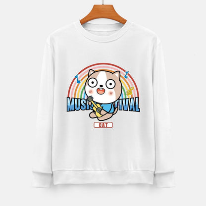 Front Patterned Long Sleeve TopBold Sleek