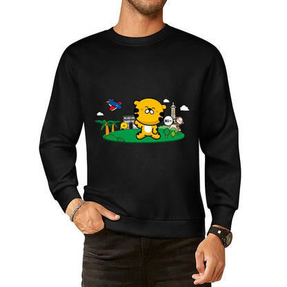 Front Patterned Long Sleeve TopLong Lasting ActiveWear