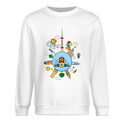 Front Patterned Long Sleeve TopLong Lasting Premium