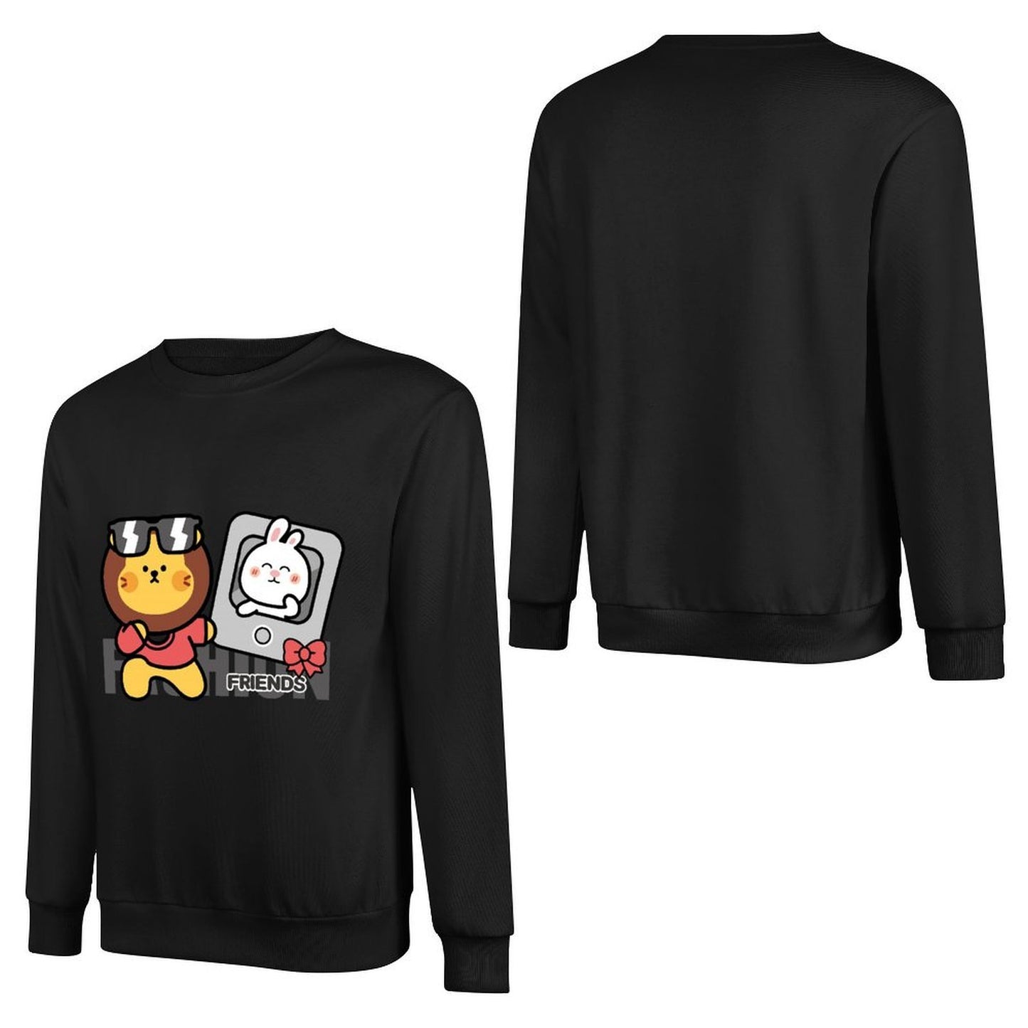 Front Patterned Long Sleeve TopStreetFit Strong