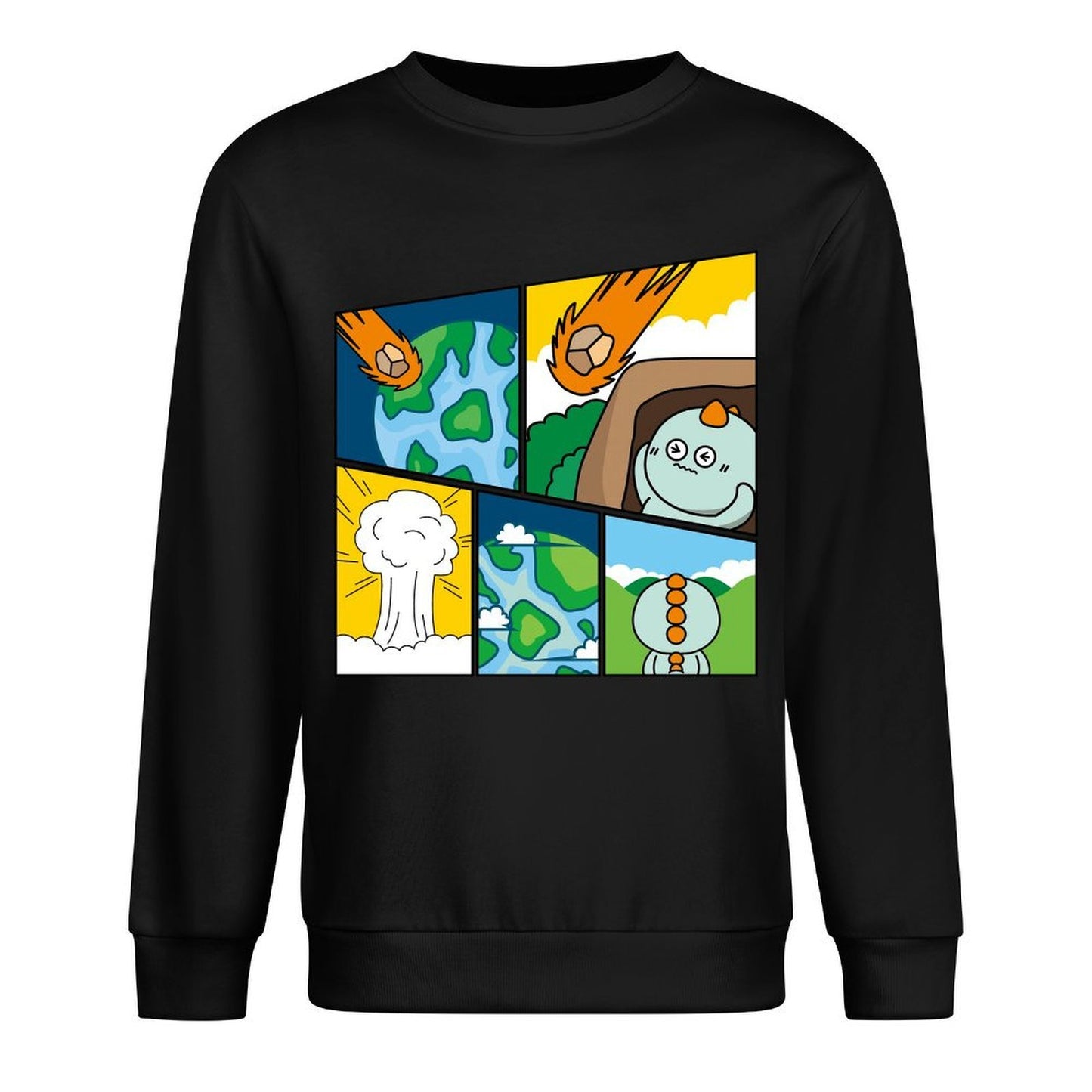 Front Patterned Long Sleeve TopComfortFit Soft