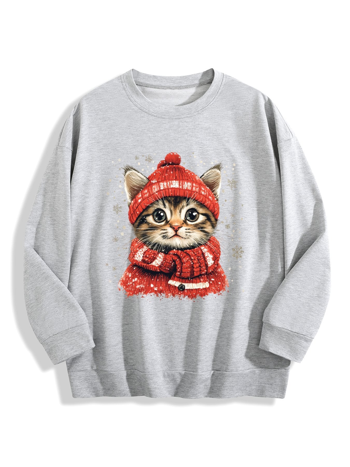Customizable Christmas-themed long-sleeved Christmas Cat