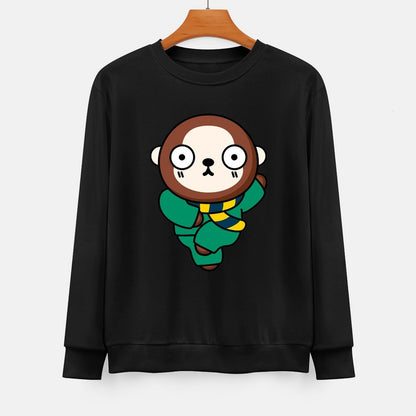  Front Patterned Long Sleeve TopPlain ComfortSeries