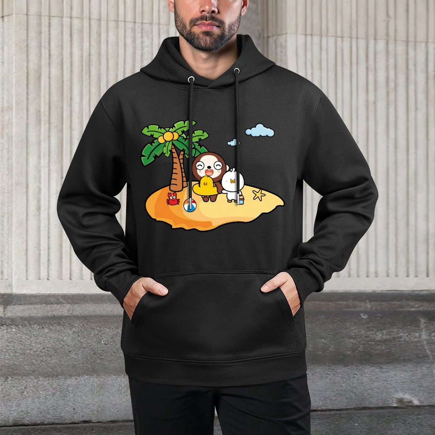 RelaxFit Moisture-Wicking Front Graphic Hoodies