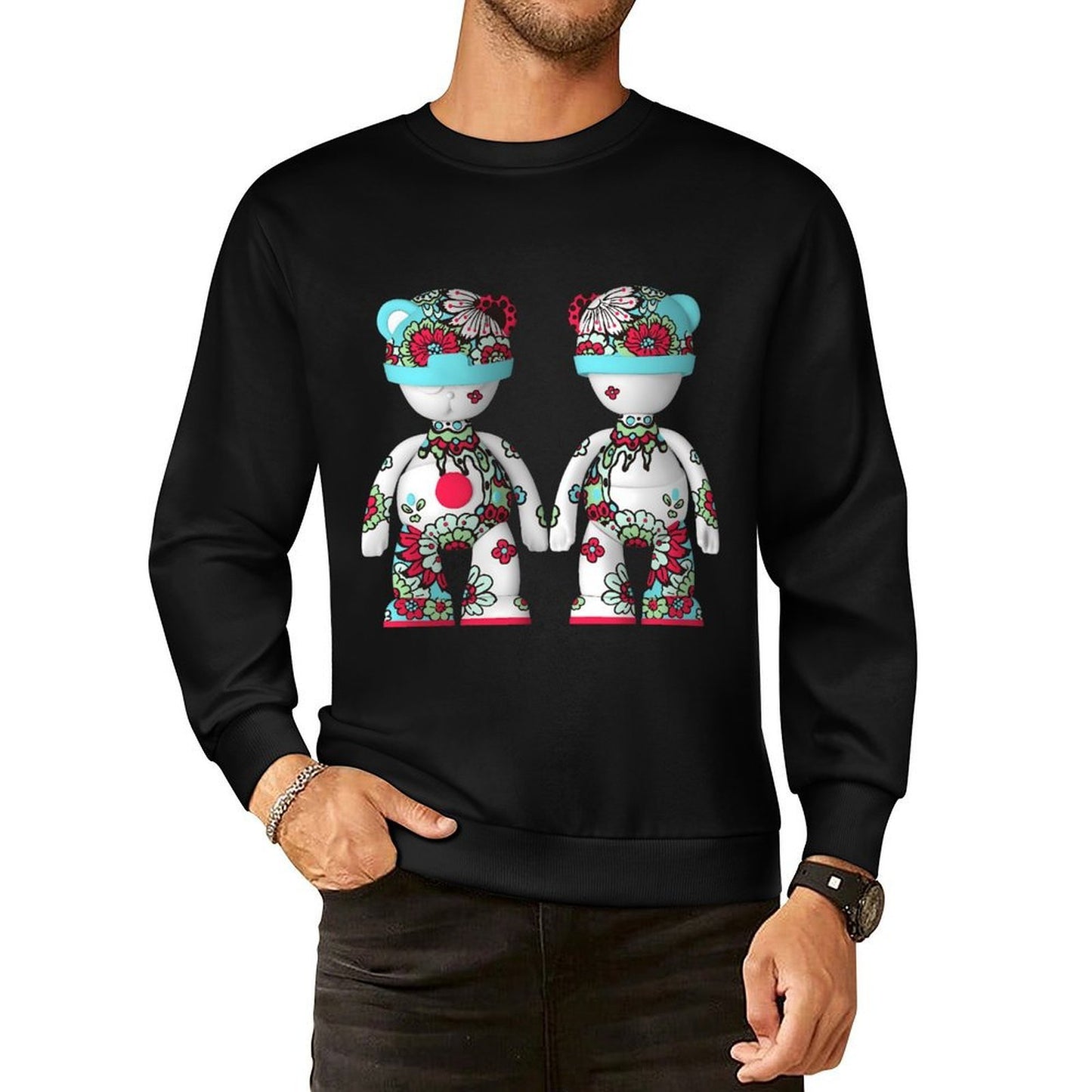 IPIB 250g Crew Neck Long Sleeve Sweatshirt Front GraphicCrew Neck Long Sleeve Sweatshirt6000089-1