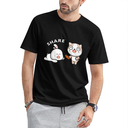 LooseFit Heat-Transferfront graphic T-shirt