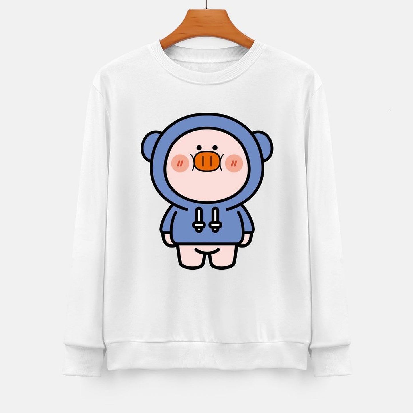 Front Patterned Long Sleeve TopMinimalist High-Quality