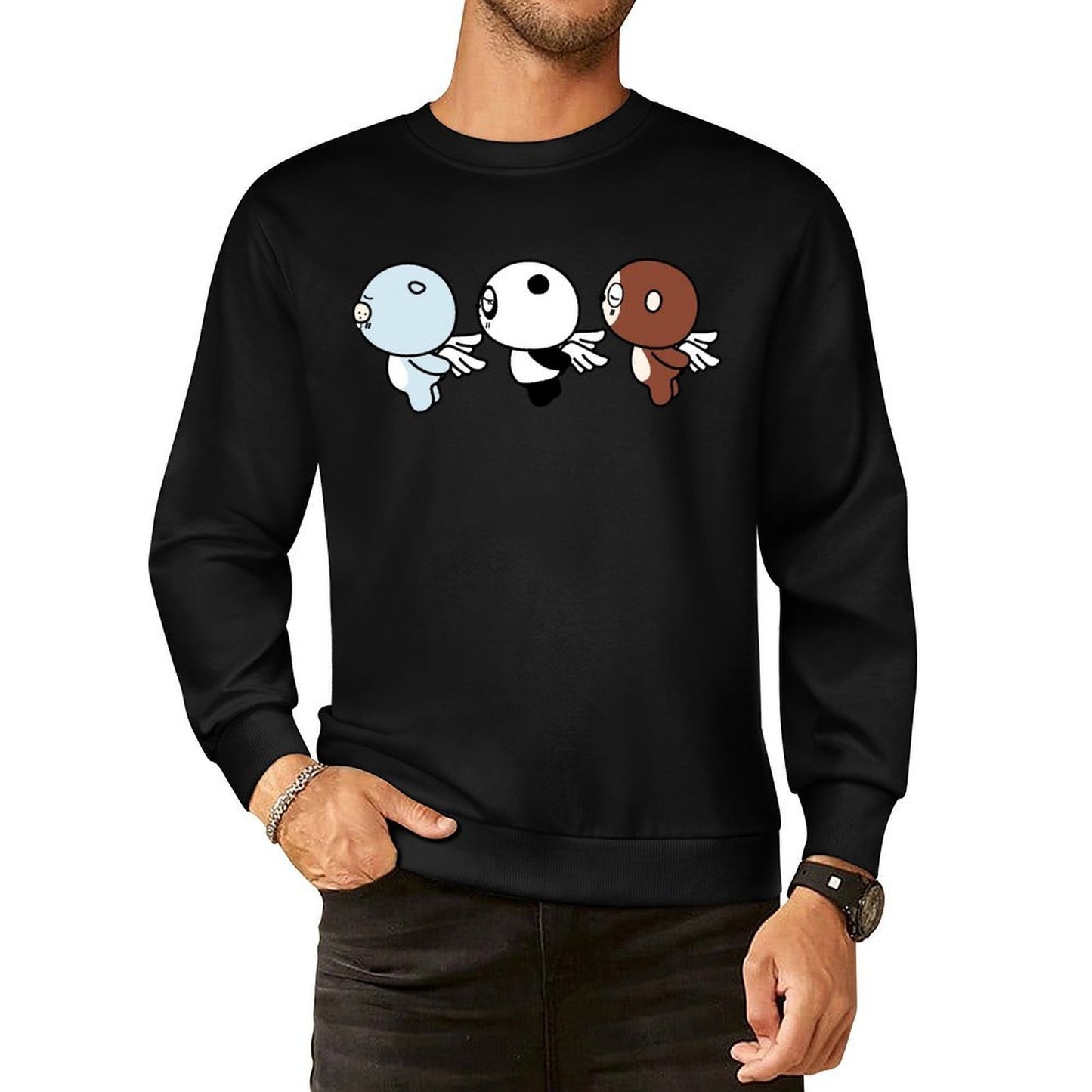 Front Patterned Long Sleeve TopIndoor