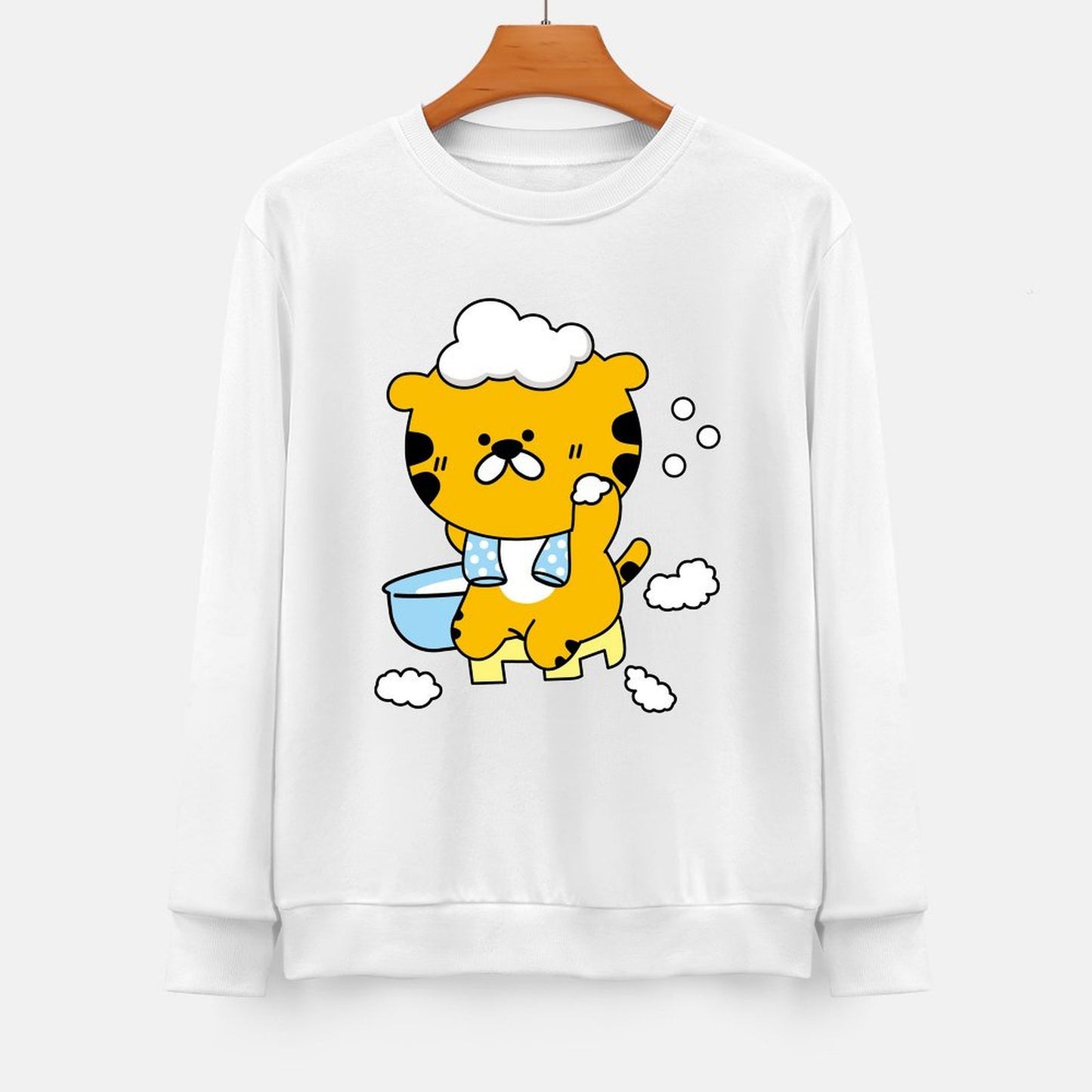 Front Patterned Long Sleeve TopTimelessComfort Fade-Resistant