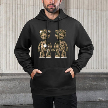 IPIB 250g Hooded Pocket Sweatshirt Front GraphicMen's Hooded  Sweatshirt6000090-2