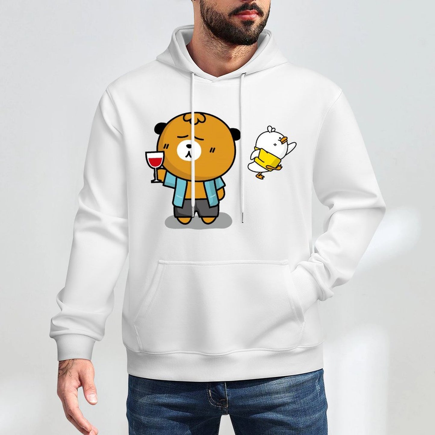 Durable TrueFit Front Graphic Hoodies