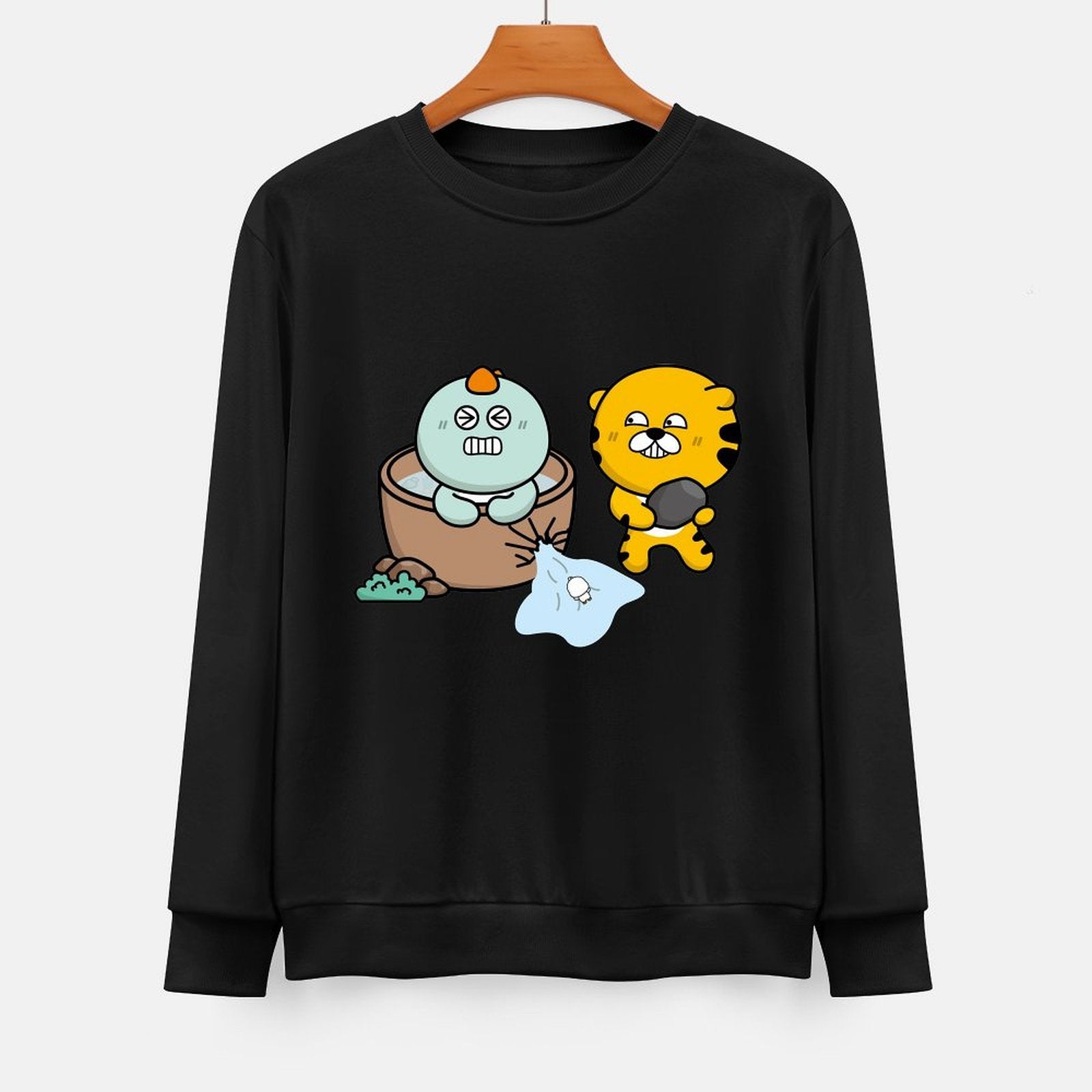  Front Patterned Long Sleeve TopEco / Sustainable Fitted