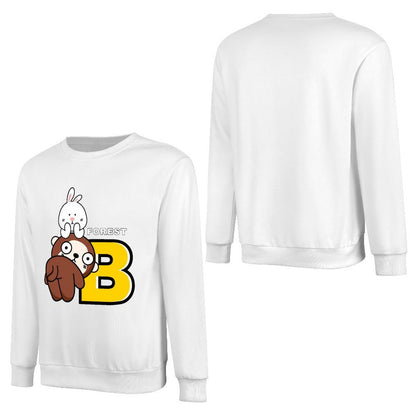 Front Patterned Long Sleeve TopEasyWear Softstyle