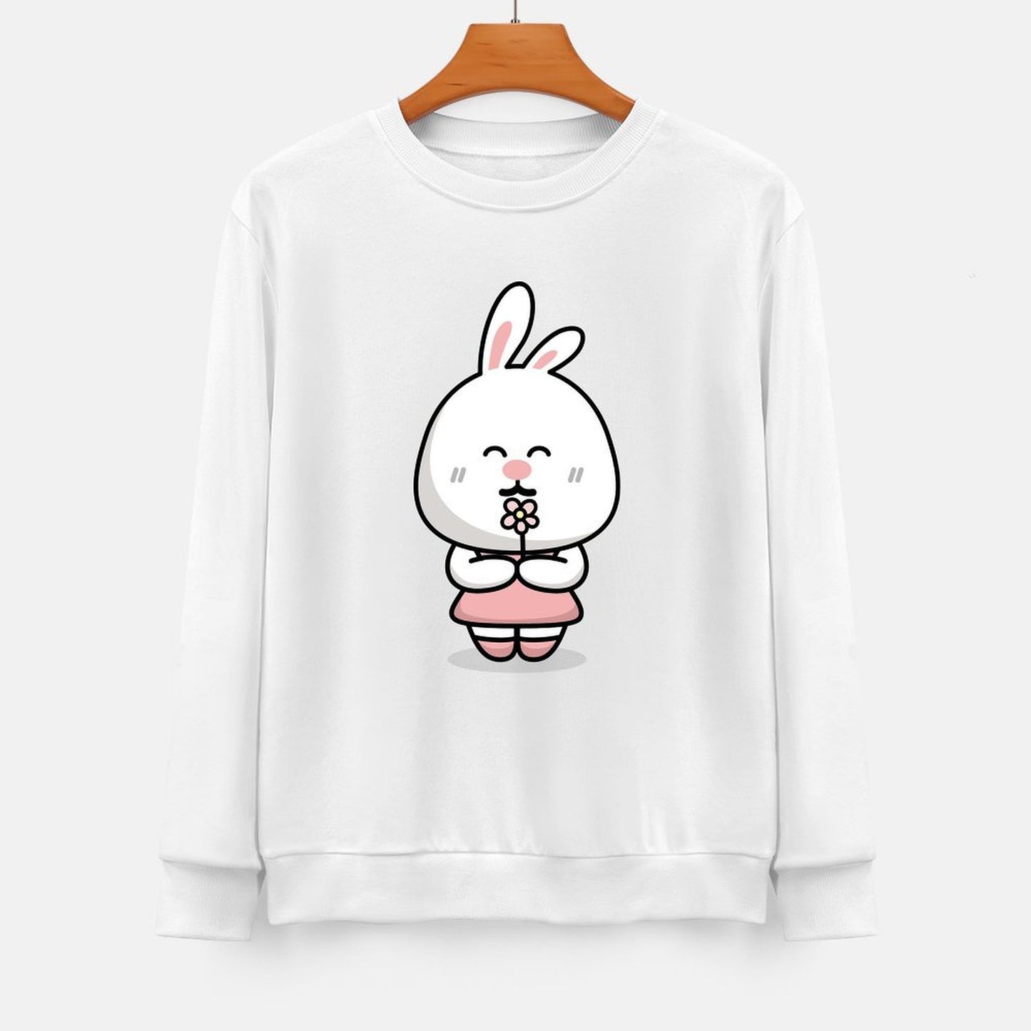 Front Patterned Long Sleeve TopCleanCut LooseFit