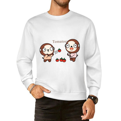 Front Patterned Long Sleeve TopUnisex Edition