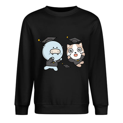 Front Patterned Long Sleeve TopRegular Minimal