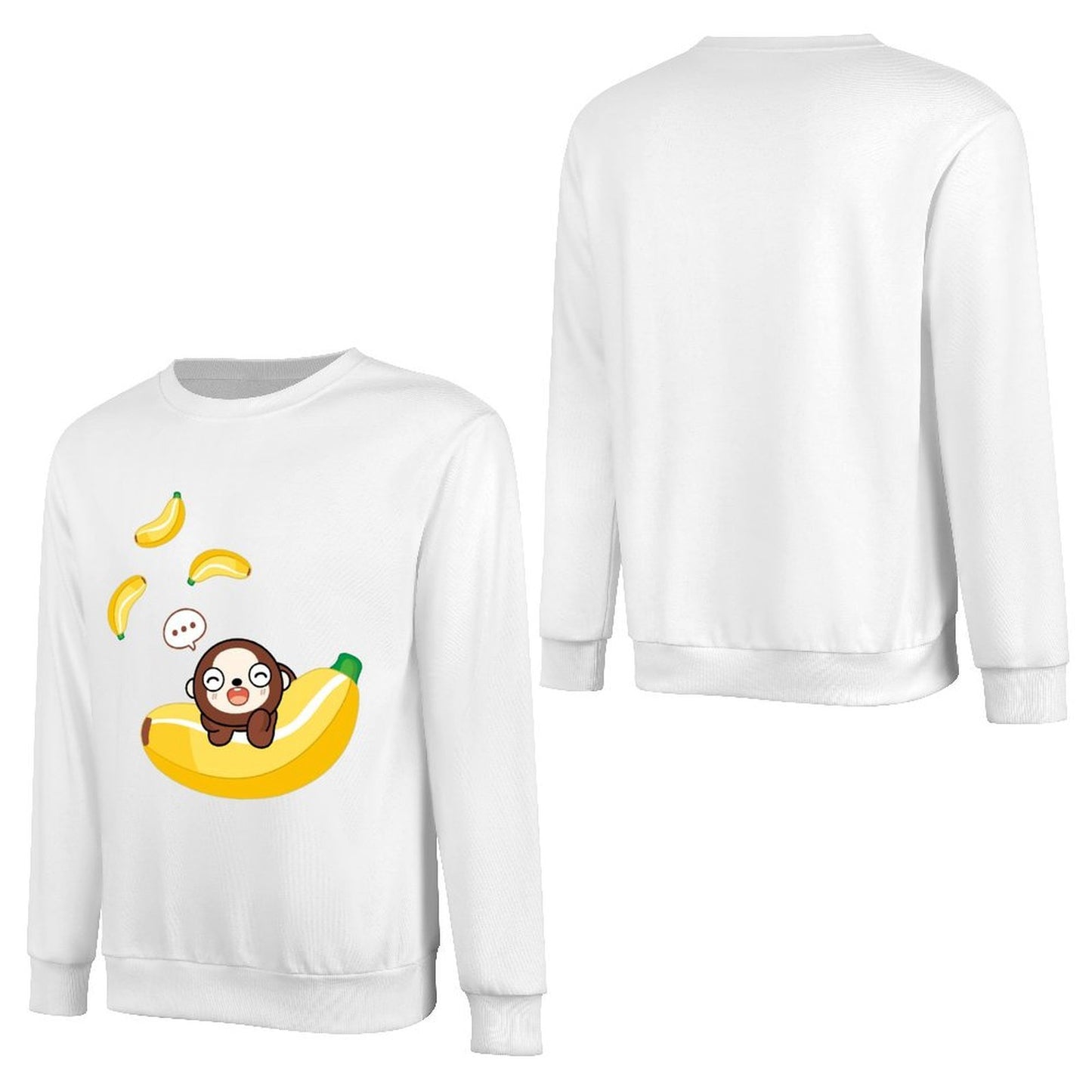Front Patterned Long Sleeve TopOriginal Tear-Resistant
