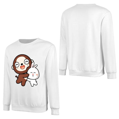 Front Patterned Long Sleeve TopRetro EssentialFit