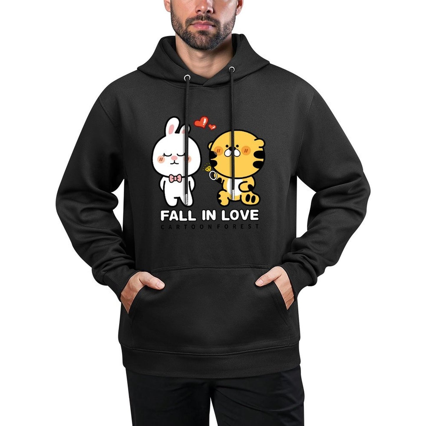 TrueStyle Double-Stitched Front Graphic Hoodies