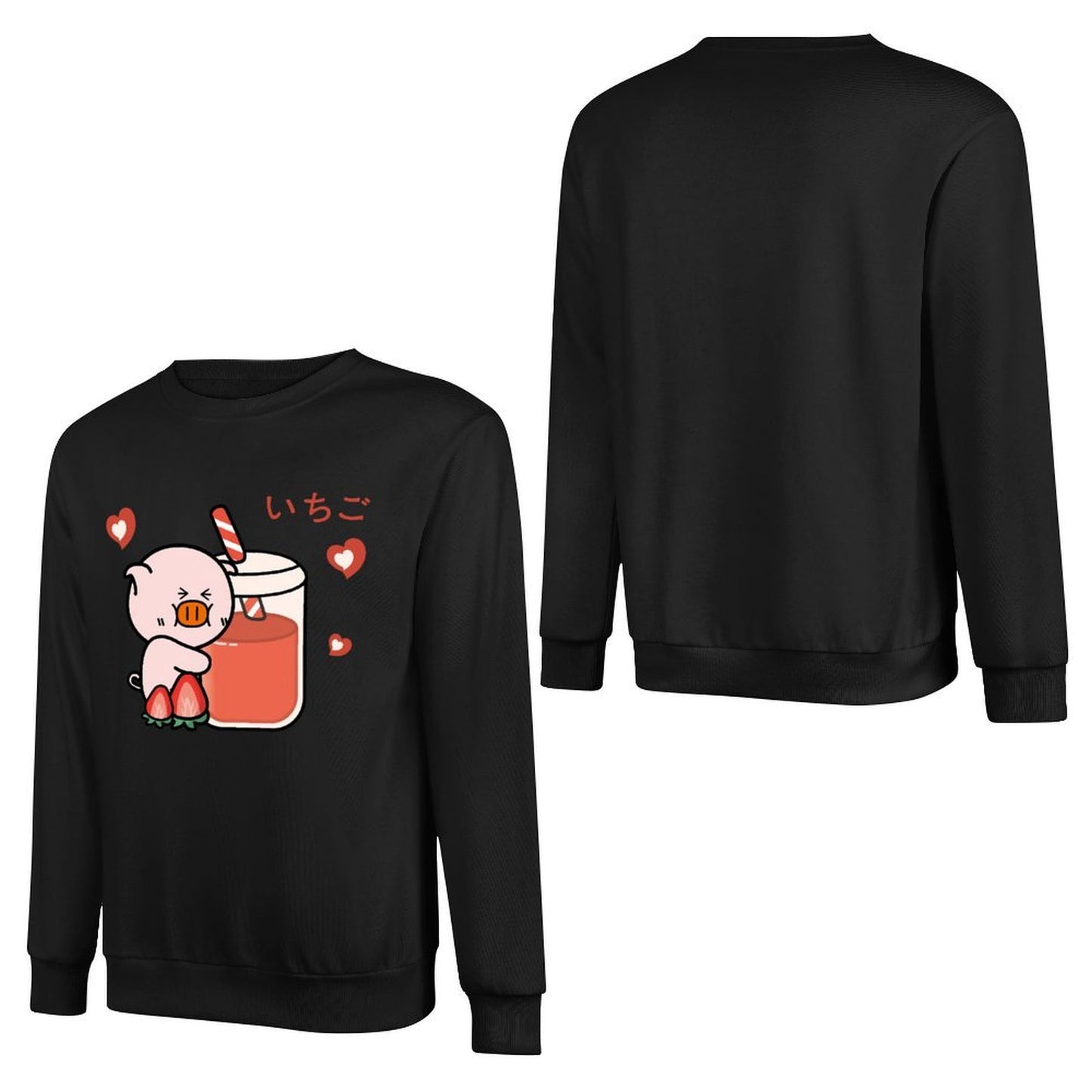 Front Patterned Long Sleeve TopPlain AllSeason