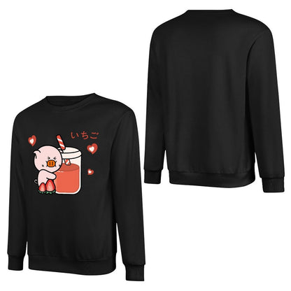 Front Patterned Long Sleeve TopPlain AllSeason