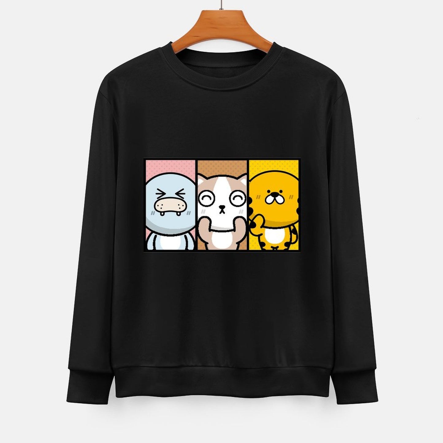 Front Patterned Long Sleeve TopEverydaySeries Neat