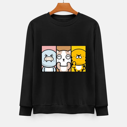 Front Patterned Long Sleeve TopEverydaySeries Neat