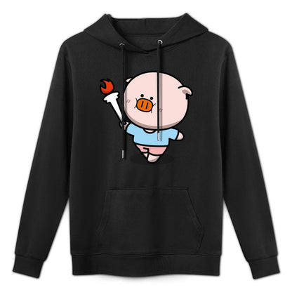 Casual 100% Cotton Front Graphic Hoodies