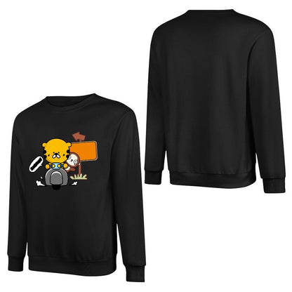 Front Patterned Long Sleeve TopMinimal EasyStyle