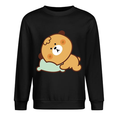 Front Patterned Long Sleeve TopLifestyle Easy-Care