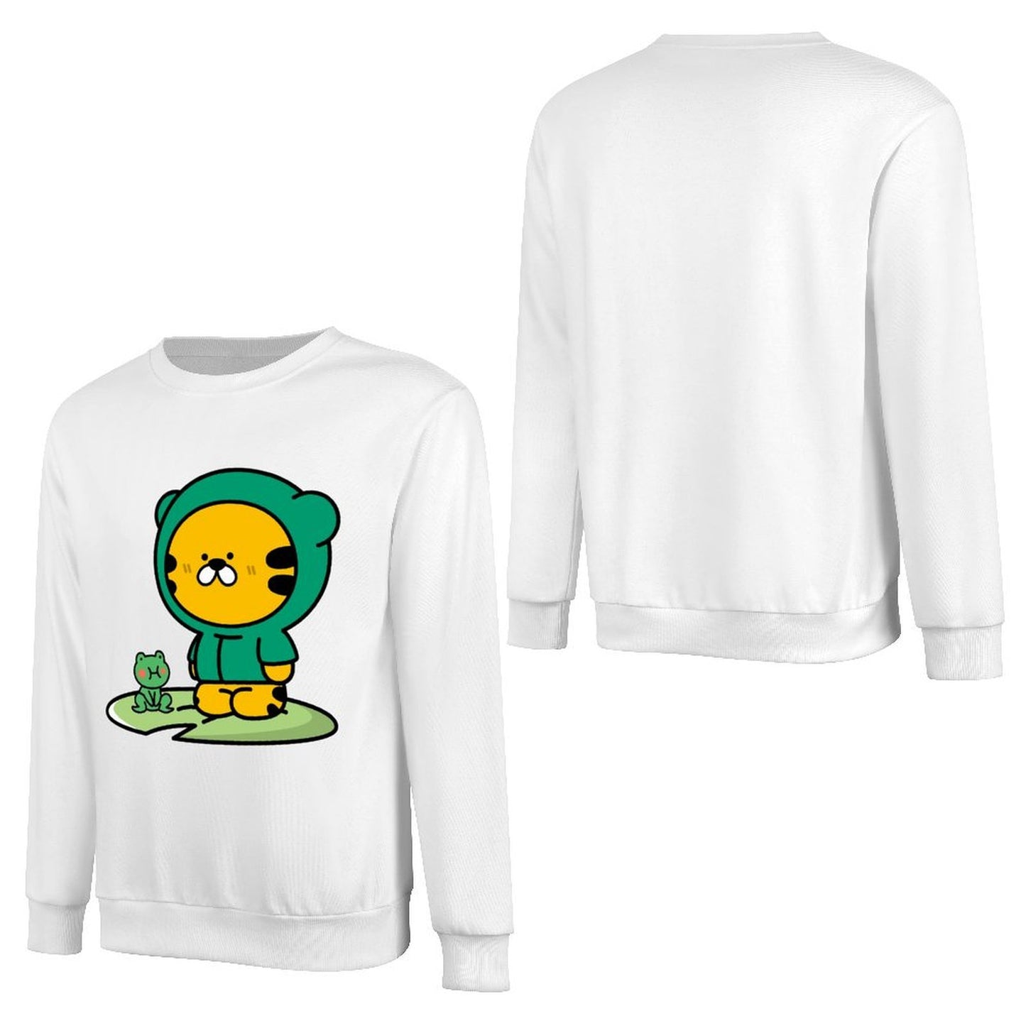 Front Patterned Long Sleeve TopPremium Finish Signature