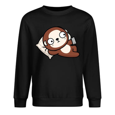 Front Patterned Long Sleeve TopNatural Shrink-Resistant