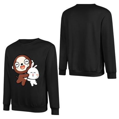 Front Patterned Long Sleeve TopRetro EssentialFit