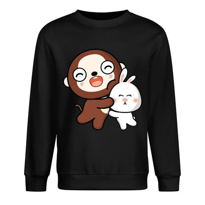 Front Patterned Long Sleeve TopRetro EssentialFit