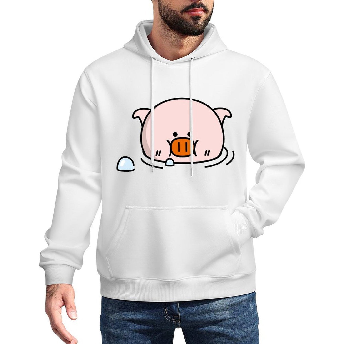 IPBR 250g Hooded Pocket Sweatshirt Front GraphicMen's Hooded  Sweatshirt4000660