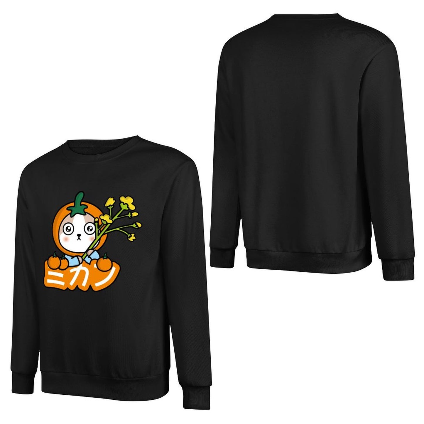 Front Patterned Long Sleeve TopSoft-Touch Vintage