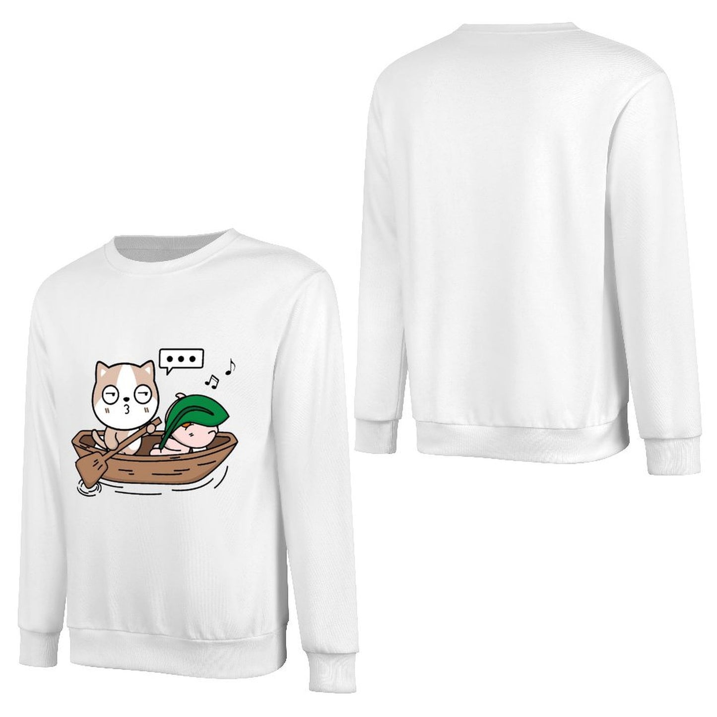 Front Patterned Long Sleeve TopPure Everyday