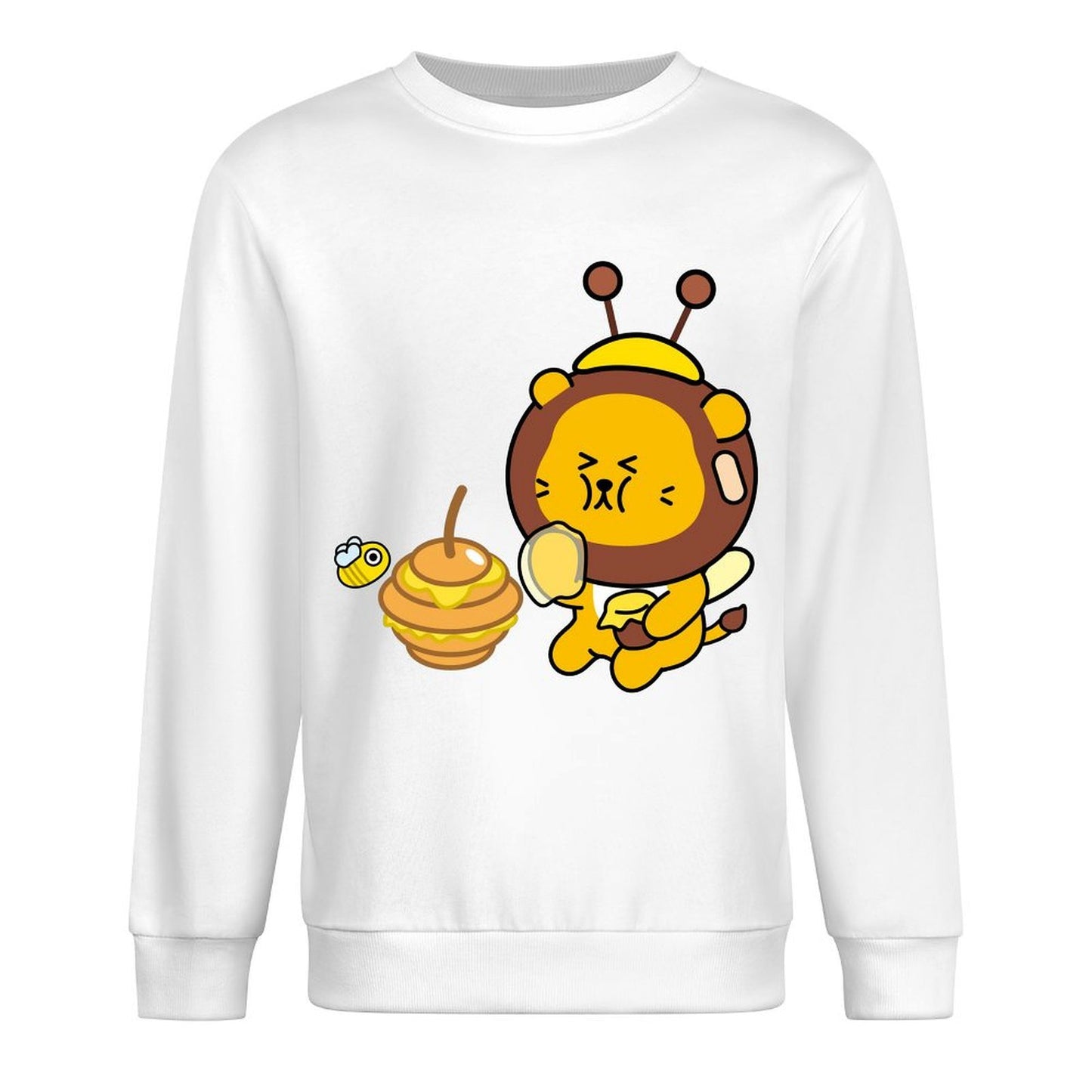 Front Patterned Long Sleeve TopSmooth Feel Neat